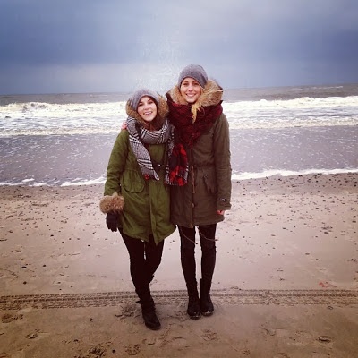 Bloggerinnen am Strand in Dänemark