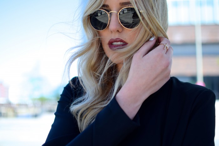 Gas Station – Striped Top And Red Lips