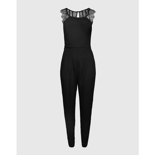 Jumpsuit schwarz mit Spitze von edited