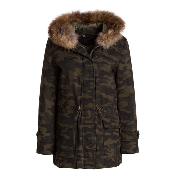 Parka, Camourflage, Pelz, Fell, Khaki, Mantel