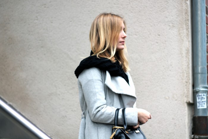 Grey coat by Mango